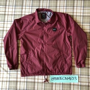 RVCA L windbreaker light jacket lined layer coat